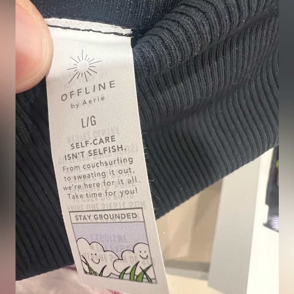 OFFLINE By Aerie Ribbed Pocket Foldover Flare Legging - Picture 3 of 4